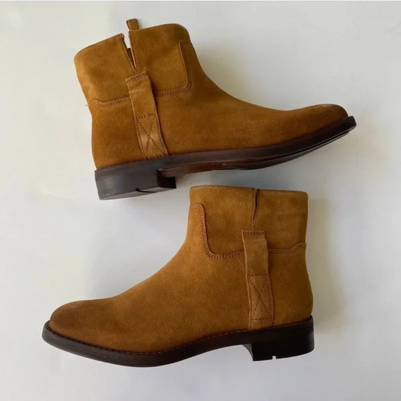 New Franco Sarto Womens Malina Whiskey Suede Ankle Boots Bootie Size 7 - Picture 5 of 10